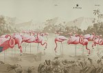 Flamingoes - nová tapeta od de Gournay
