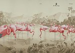 Flamingoes - nová tapeta od de Gournay