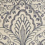 ACANTHUS LEAF CREWELWORK IN BLUE - F480 (2)