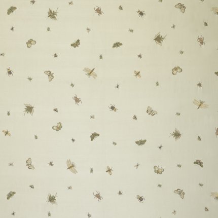 BUGS BUTTERFLIES & LEAVES WITH JEWELS ON SILK - F333CSK (1)