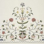 SCATTERED FLORAL AND PALM TREES - F338 (2)