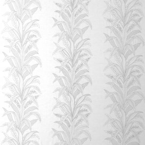 PALM COURT ON WHITE VOILE - F666WW