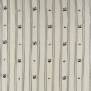 PROVENCE SPRIG ON BLUE STRIPE - F150B