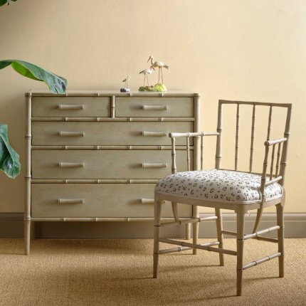 TRO040A - FAUX BAMBOO CHEST WITH FIVE DRAWERS (8)