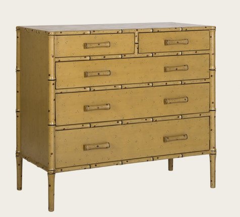 TRO040A - FAUX BAMBOO CHEST WITH FIVE DRAWERS (1)