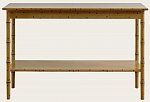 TRO090 - FAUX BAMBOO CONSOLE WITH BOTTOM SHELF (2)