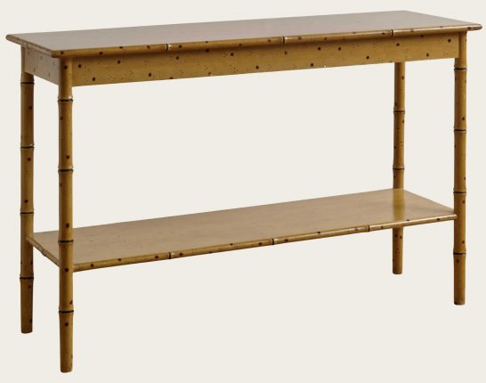TRO090 - FAUX BAMBOO CONSOLE WITH BOTTOM SHELF (1)