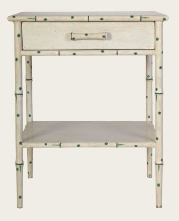 TRO108 - FAUX BAMBOO SIDE TABLE WITH ONE DRAWER & BOTTOM SHELF (10)