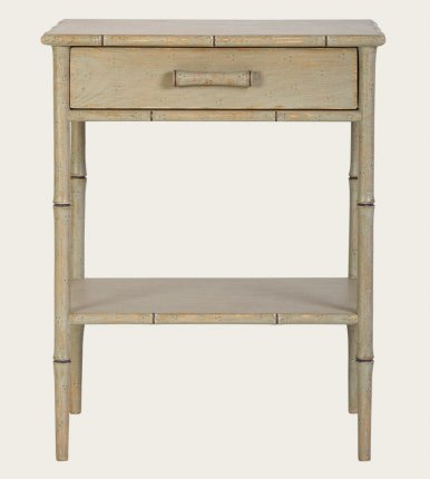 TRO108 - FAUX BAMBOO SIDE TABLE WITH ONE DRAWER & BOTTOM SHELF (6)