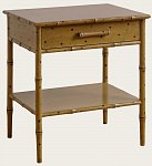 TRO108A - FAUX BAMBOO SMALL SIDE TABLE WITH ONE DRAWER & BOTTOM SHELF (1)