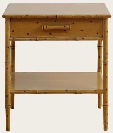 TRO108A - FAUX BAMBOO SMALL SIDE TABLE WITH ONE DRAWER & BOTTOM SHELF (2)