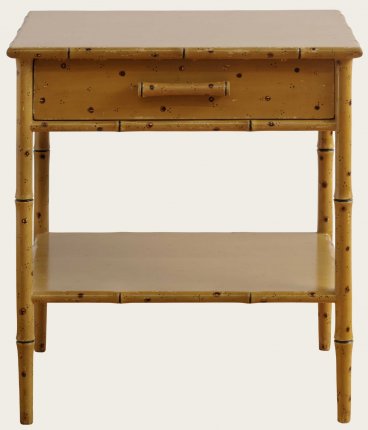 TRO108A - FAUX BAMBOO SMALL SIDE TABLE WITH ONE DRAWER & BOTTOM SHELF (2)