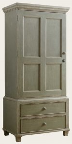 ENG130 - WARDROBE WITH ROD & DRAWERS