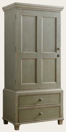 ENG130 - WARDROBE WITH ROD & DRAWERS (1)