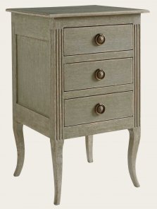 PRO033 - BEDSIDE TABLE WITH FLUTED CARVING