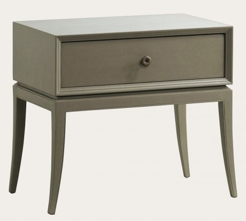 MID0032 - BEDSIDE TABLE WITH ONE DRAWER & BRASS PULL (1)
