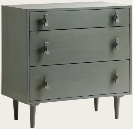 MID052 - CHEST WITH THREE DRAWERS & WOOD HANDLES (1)