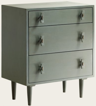 MID052A - SMALL CHEST WITH THREE DRAWERS & WOOD HANDLES (1)