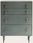 MID052B - CHEST WITH FOUR DRAWERS & WOOD HANDLES (2)