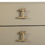 MID053 - BEDSIDE TABLE WITH TWO DRAWERS & T-BAR HANDLES (3)