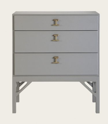 MID053A - BEDSIDE TABLE WITH THREE DRAWERS & T-BAR HANDLES (2)