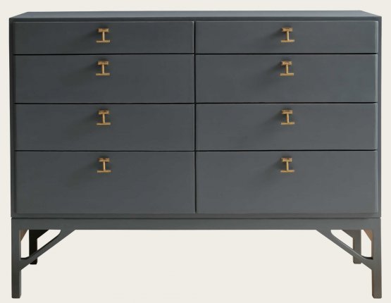 MID054 - CHEST WITH EIGHT DRAWERS & T-BAR HANDLES (2)
