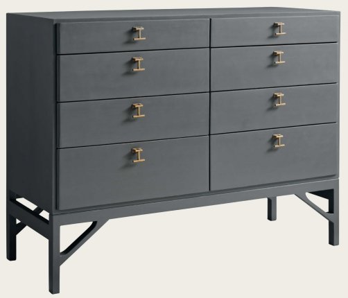 MID054 - CHEST WITH EIGHT DRAWERS & T-BAR HANDLES (1)