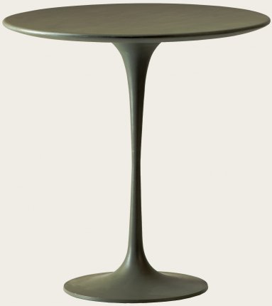 MID086 - SIDE TABLE WITH WOOD TOP & METAL BASE (1)
