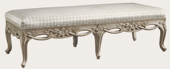 GUS068 - BENCH WITH GUSTAVIAN SWAGS CARVING (1)