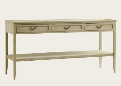 GUS099A - CONSOLE WITH THREE DRAWERS & BOTTOM SHELF