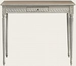 GUS103 - RECTANGLE TABLE WITH CARVING ONE DRAWER & WOOD TOP (2)