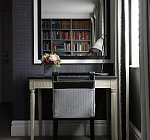 GUS103 - RECTANGLE TABLE WITH CARVING ONE DRAWER & WOOD TOP (4)