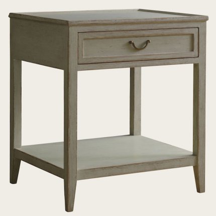 GUS108A - SIDE TABLE WITH ONE DRAWER & BOTTOM SHELF LOW (1)