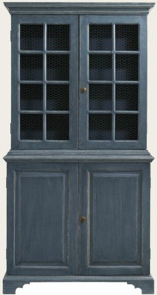 GUS145 - CUPBOARD WITH CHICKEN WIRE DOORS (2)