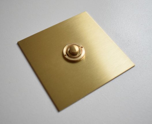 Tlačítka (button) Brushed Brass (1)