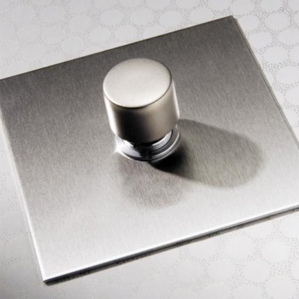 Otočné stmívače (rotary dimmers) Stainless Steel (4)