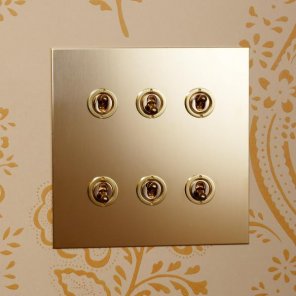 Páčky (dolly) Unlacquered Brass