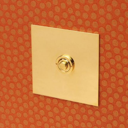 Tlačítka (button) Unlacquered brass (2)