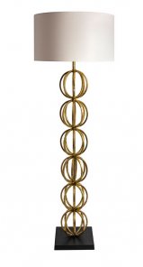 Rollo Antique Gold Floor Lamp