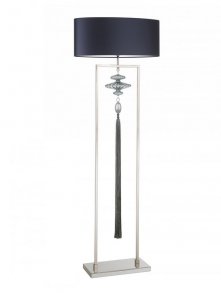 Constance Nickel and Opal Jade Floor Lamp