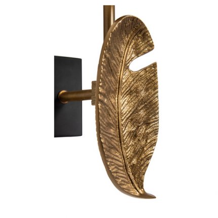 Leaf Brass Patina Wall Light (2)