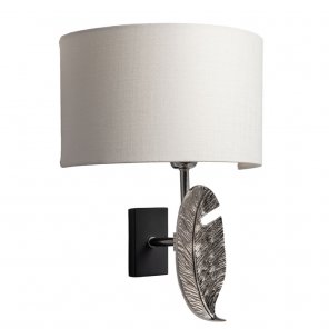 Leaf Nickel Wall Light