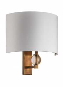 Crystal Brass Wall Light