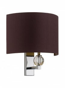 Crystal Chrome Wall Light