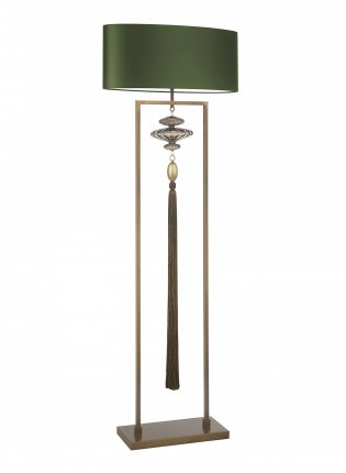 Constance Antique Brass Gold Floor Lamp (1)