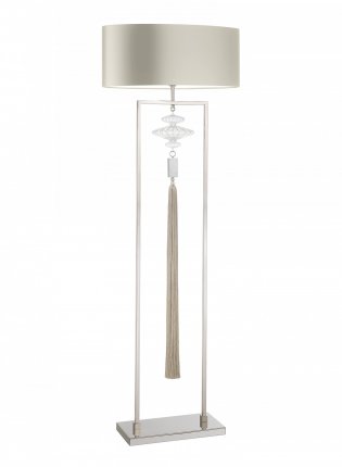 Constance Nickel and Clear Floor Lamp (1)