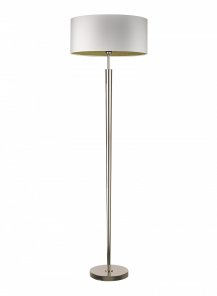 Torchere Nickel Floor Lamp