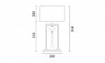 Constance Large Nickel Clear Table Lamp (2)