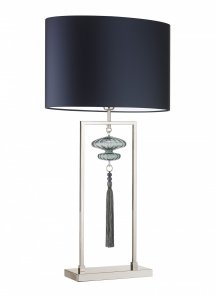 Constance Large Nickel Opal Jade Table Lamp