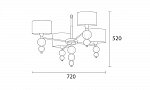 Alette Chandelier Nickel Smoke (2)